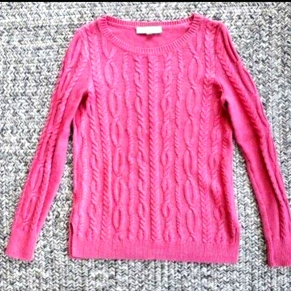 Ann Taylor Pink Knit Sweater